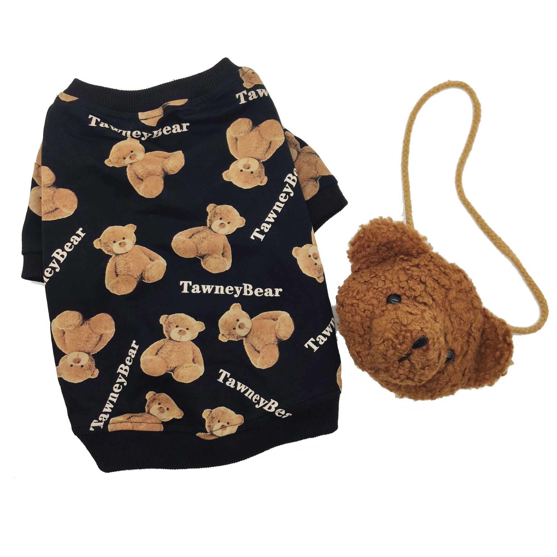 Autumn Winter Dog Clothes Plus Velvet Bear Sweater